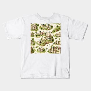 Castles Pattern 12 - England Kids T-Shirt